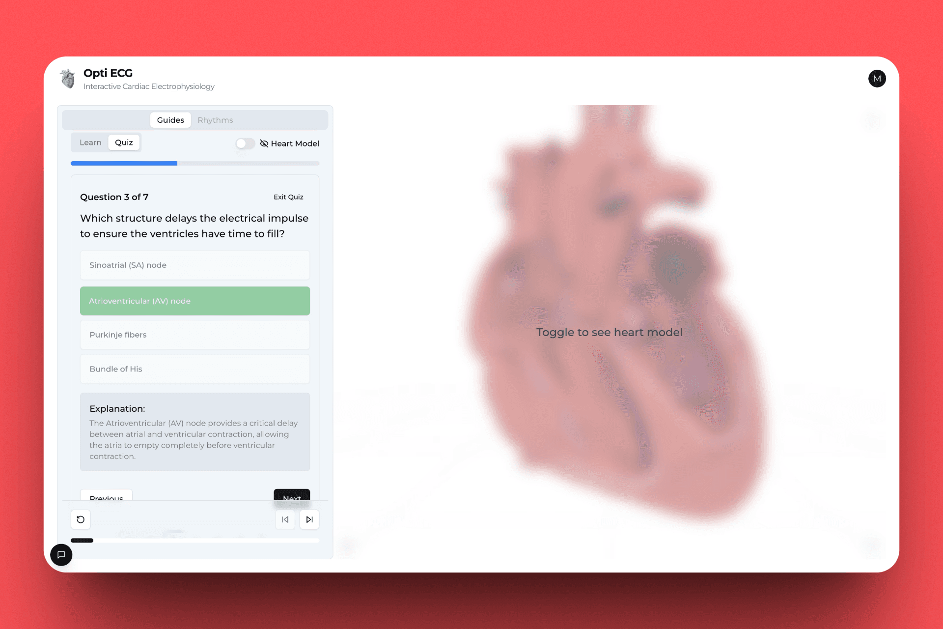 Interactive Quizzes visualization