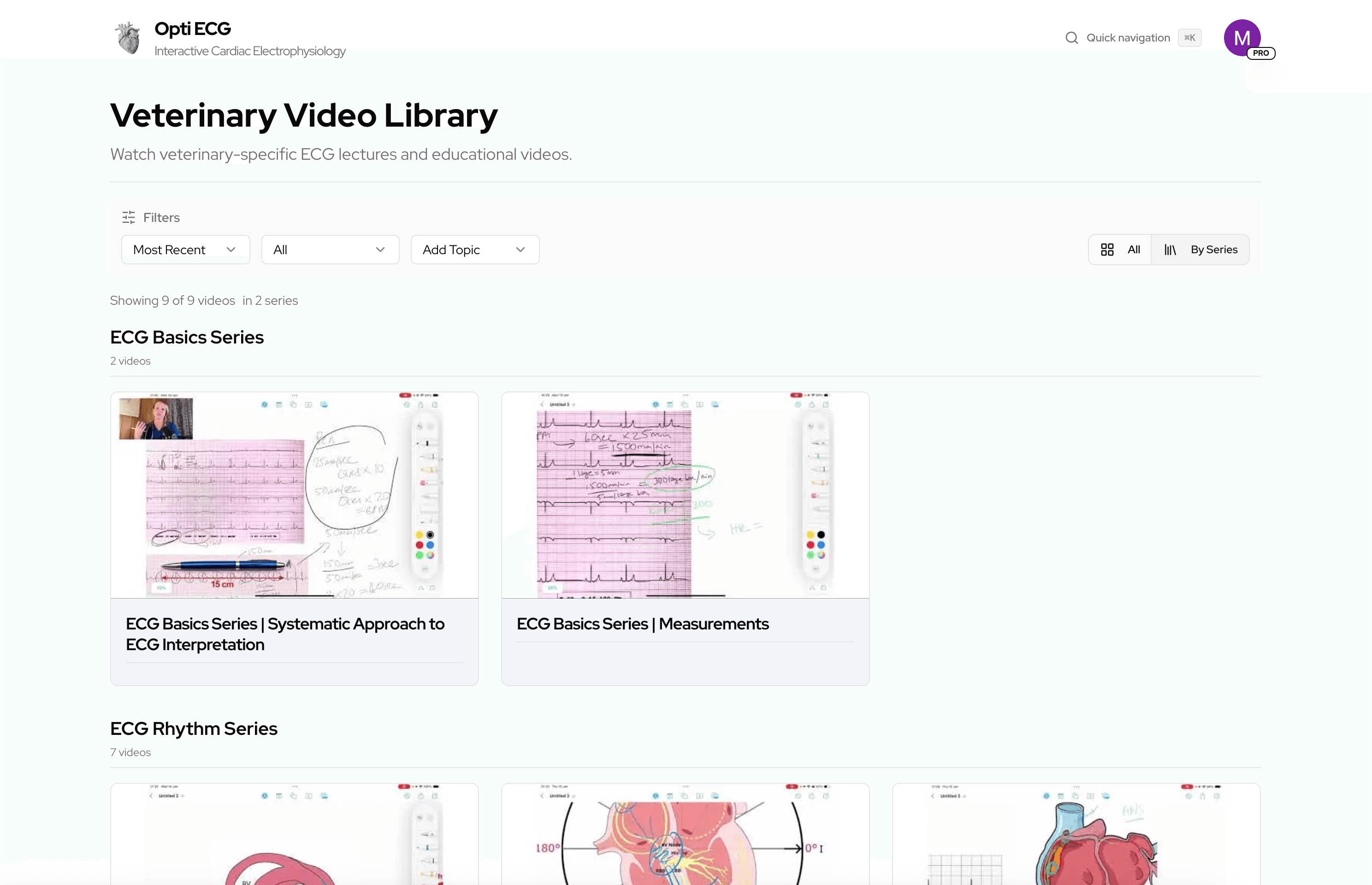 Lecture Series & Video Library visualization